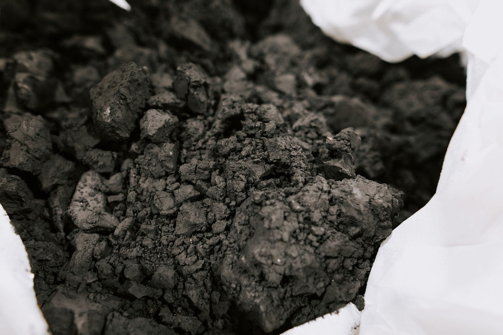 Black mass material ready for processing at Electra’s refinery